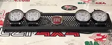Maschera fendinebbia panda logo FIAT 4 fari rotondi