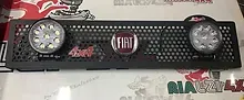 Maschera fendinebbia panda logo FIAT fari rotondi