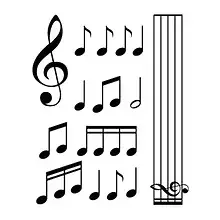 Adesivo chiave di violino