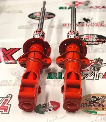 Ammortizzatori anteriori stelo +2cm - piatto +2cm - attacco testina +1cm panda 4x4 - immagine 3