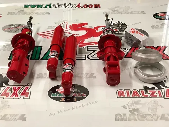 Kit completo ammortizzatori da 3 cm panda 2wd prima serie da 1980 a 2003 / A SPESSORI