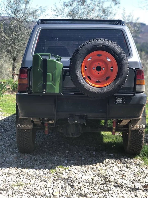 Cancelletto porta tanica e ruota di scorta panda 4x4 prima serie - immagine 2