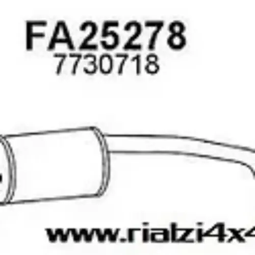 Marmitta compatibile con panda 4×4 dal 1993 al 2003